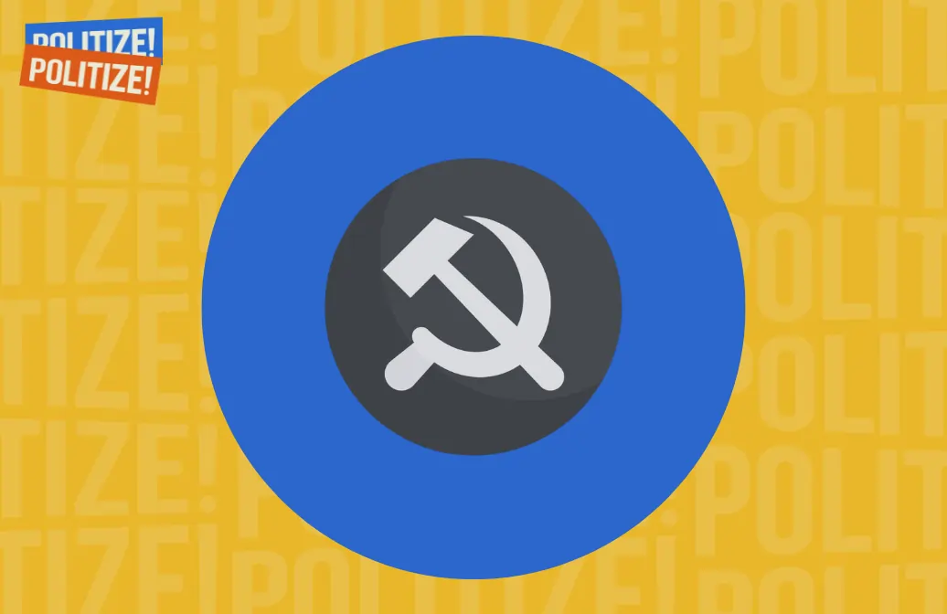 Símbolo do comunismo, machado e foice.