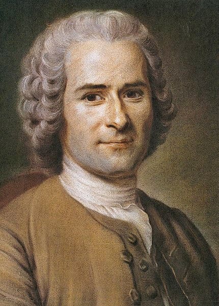 Na imagem, retrato de Rousseau. Conteúdo sobre o poder do estado