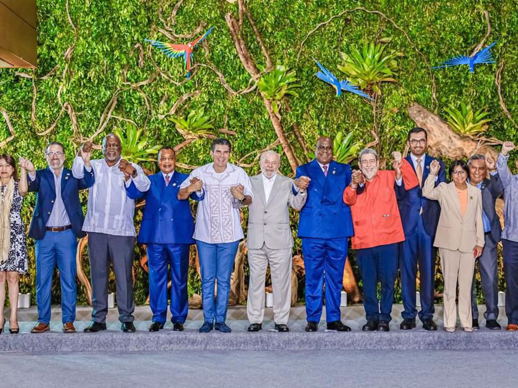 Belém (PA), 08.08.2023 - Presidente Lula faz pronunciamento após Cúpula da Amazônia com países signatários do Tratado de Cooperação Amazônica (TCA) com convidados e Debate Geral, em Belém (PA).