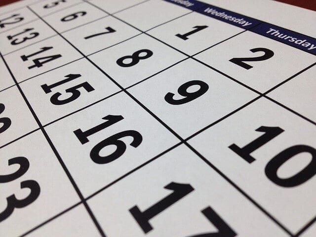 Imagem ilustrativa. Calendário. (Foto: Pixabay)