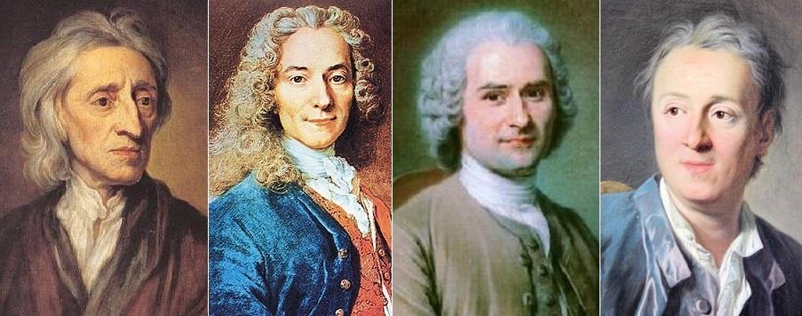 Pensadores iluministas do progressismo.