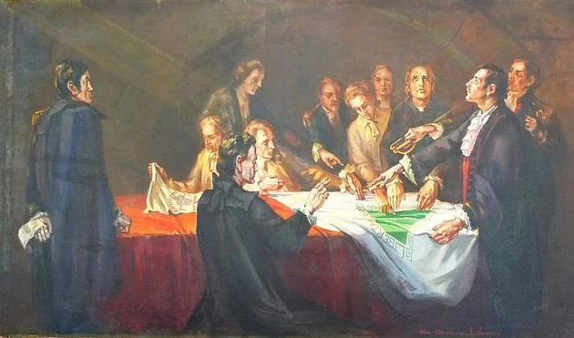 Bandeira da Inconfidência - 1789: Os Inconfidentes. Carlos Oswald, 1939. Imagem: Wikimedia Commons