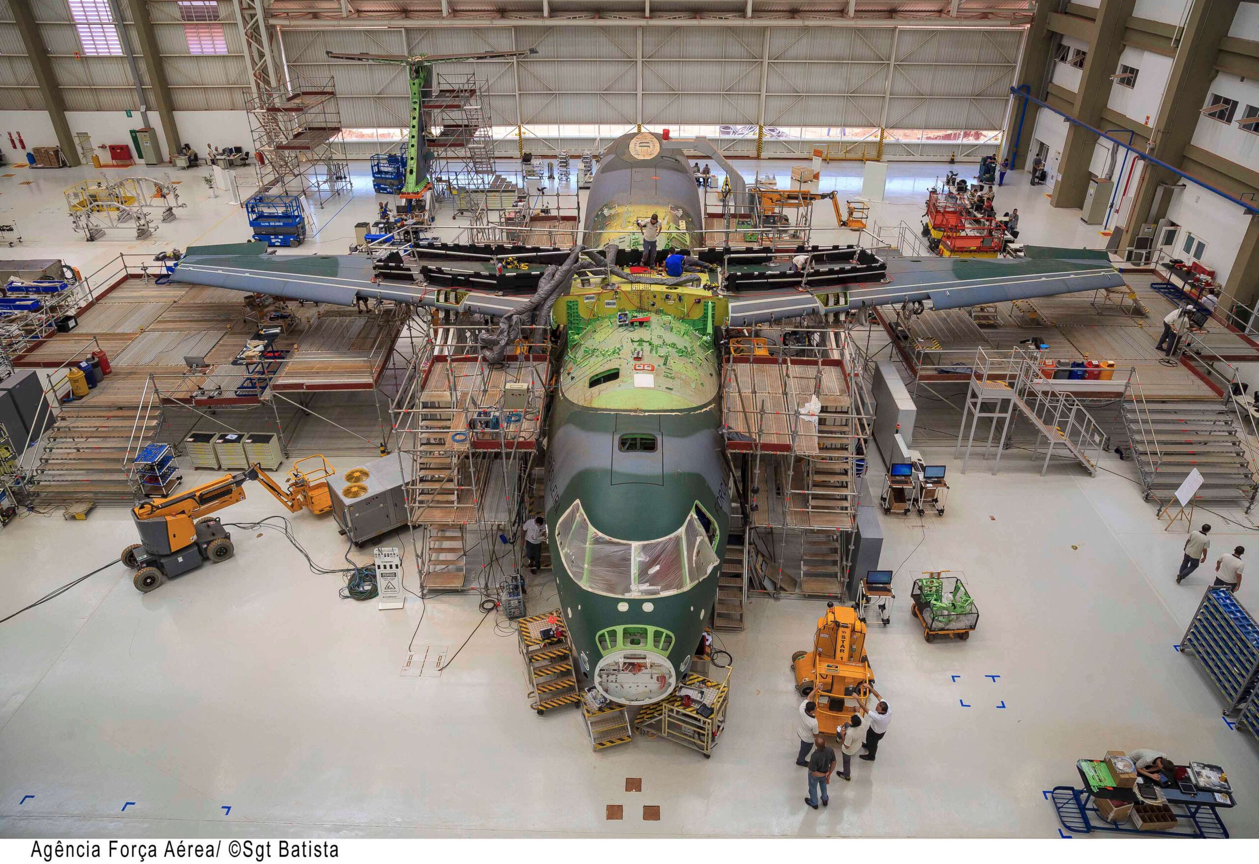 Foto de 2017 de um avião da Embraer. (Sgt.Batista/ Agência FAB)