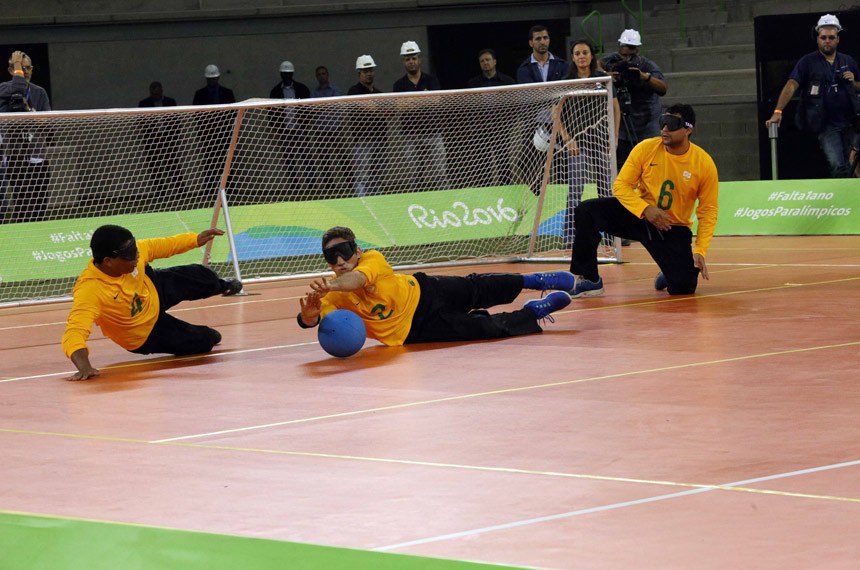 seleção brasileira de goallball. jogos paralímpicos. paraolímpiadas.