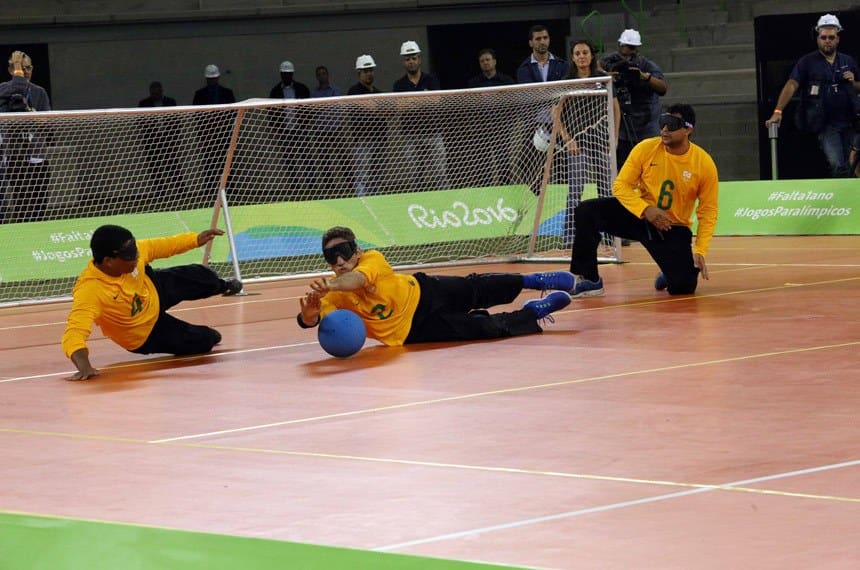 seleção brasileira de goallball. jogos paralímpicos. paraolímpiadas.