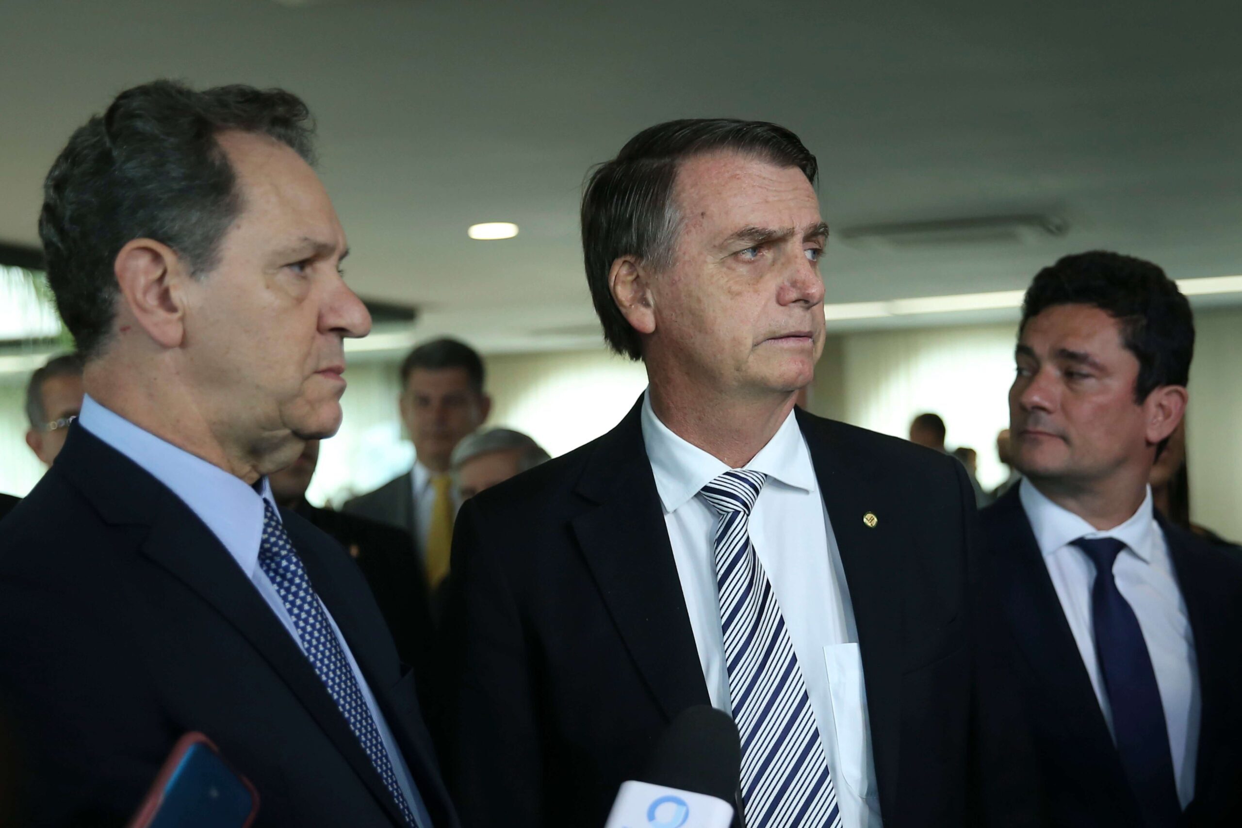O presidente do Superior Tribunal de Justiça (STJ), João Otávio de Noronha, recebe o presidente eleito Jair Bolsonaro.Foto José Cruz/Agência Brasil