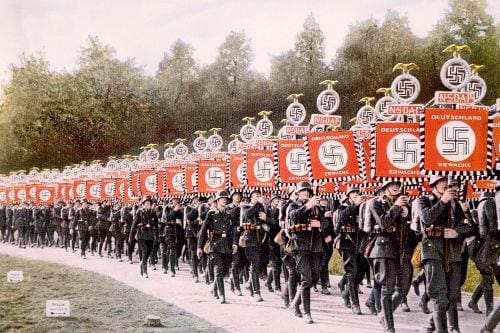 Fotografia referente ao nazismo.
