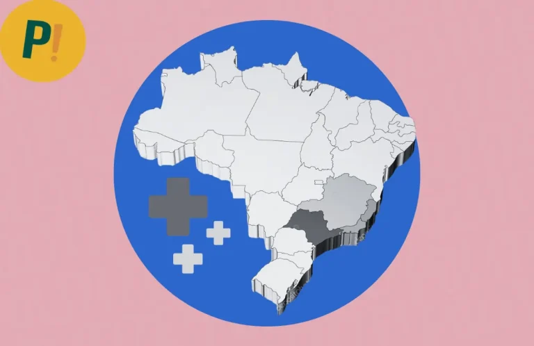 Mapa do Brasil com a região sudeste destacada.