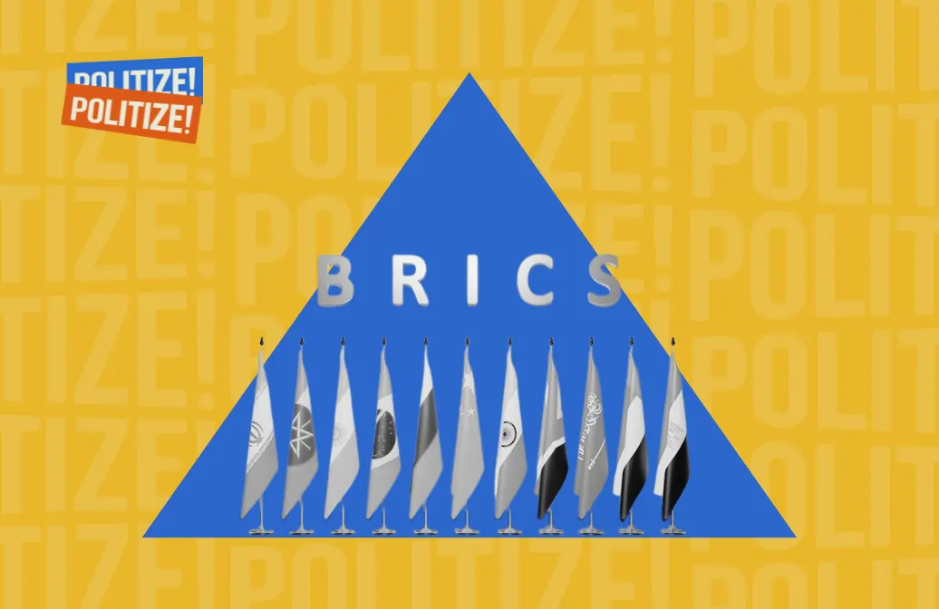 11 bandeiras dos países que compõem os BRICS